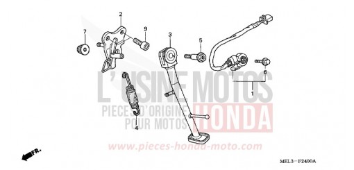 BEQUILLE CBR1000RR5 de 2005